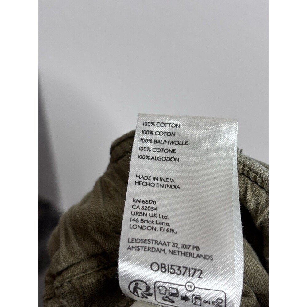 Free People Tahiti Cargo Pants Medium Twill Pockets Dried Herb Green - Picture 4 of 4